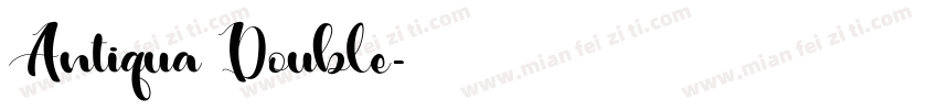 Antiqua Double字体转换